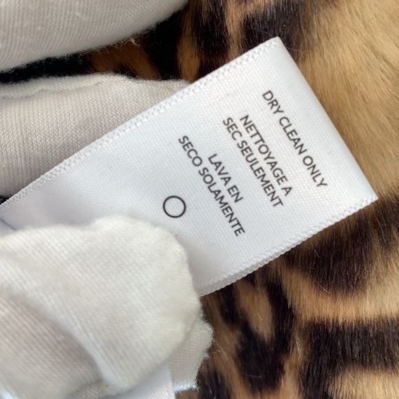 Splendid Women’s Jacket Cheetah Print Fur Bomber Jacket - size: medium - Picture 8 of 10